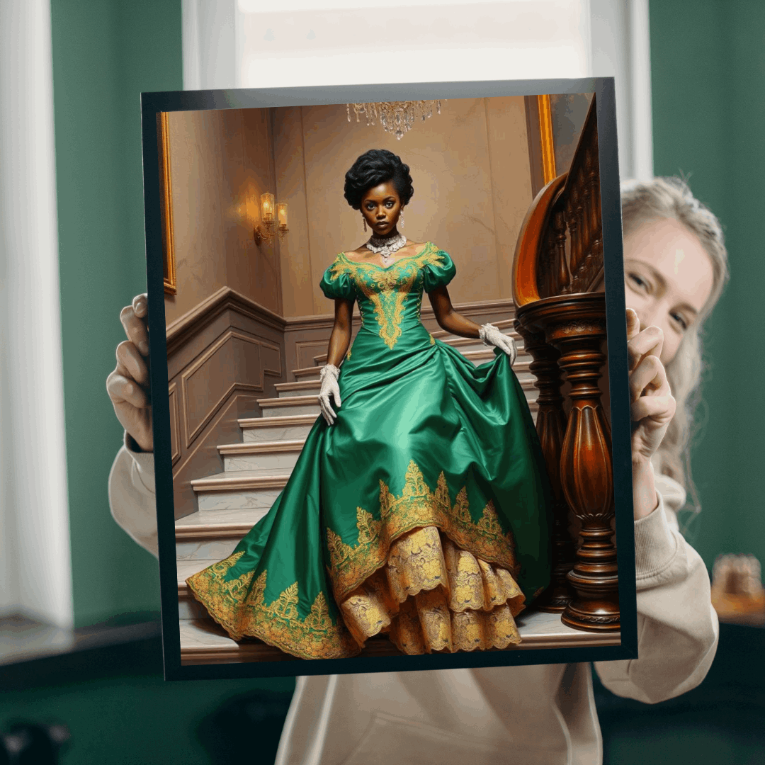 Victorian Ballroom Dance Jigsaw Puzzle - Black Woman, African American Puzzle The Puzzle Chest