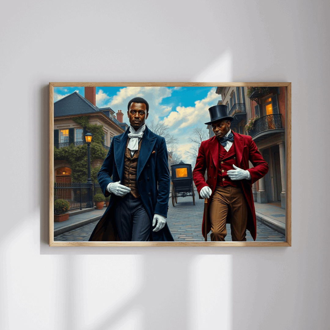 Gentlemen of the Promenade Jigsaw Puzzle for Adults - French Quarter Theme, Black Men Art Puzzle The Puzzle Chest