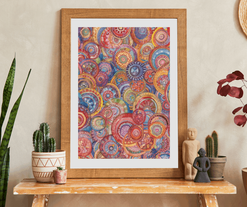 Mandala Art Jigsaw Puzzle – Overlapping Collage of Circular Mandalas in Intricate Decorative Patterns Puzzle The Puzzle Chest