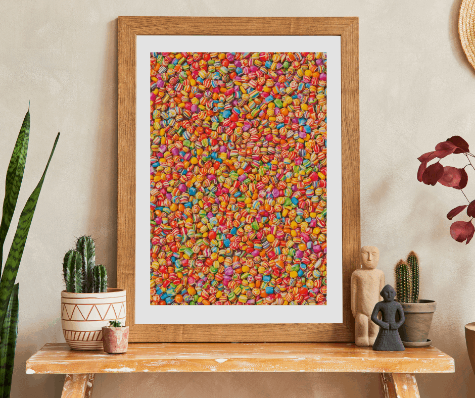 Candy Lovers Collage Jigsaw Puzzle - Bright Overlapping Sweet Treats for a Fun Food Puzzle Puzzle The Puzzle Chest