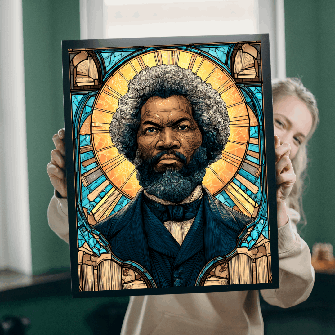 Frederick Douglass Jigsaw Puzzle – Afrocentric Historical Puzzle, Stained Glass Art, Black History Puzzle, Educational Puzzle for Adults and Teens, Inspirational African American Figure Puzzle The Puzzle Chest