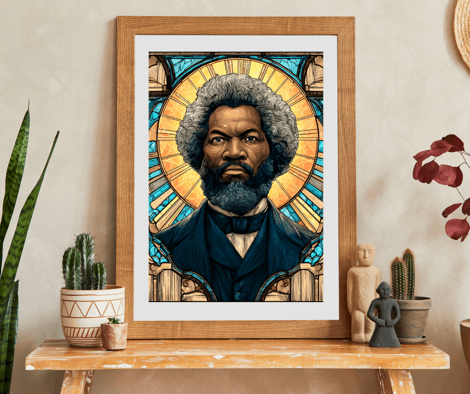 Frederick Douglass Jigsaw Puzzle – Afrocentric Historical Puzzle, Stained Glass Art, Black History Puzzle, Educational Puzzle for Adults and Teens, Inspirational African American Figure Puzzle The Puzzle Chest