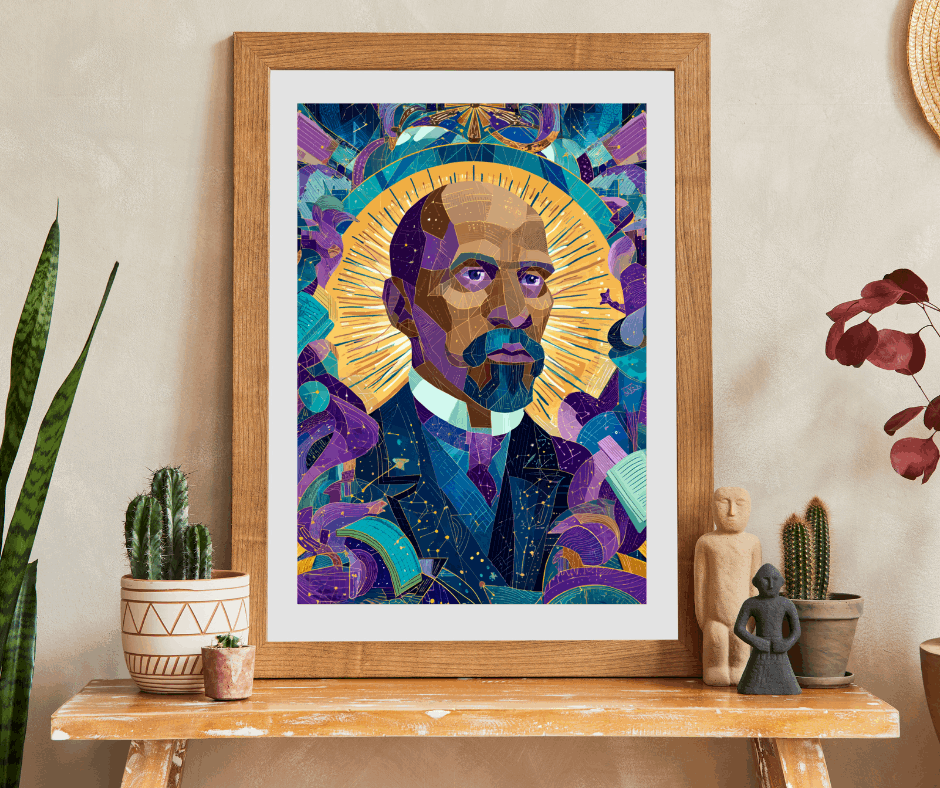 African American Scholar Jigsaw Puzzle - W E B Du Bois Portrait, Black History Month Gift, Afrocentric Educational Game Puzzle The Puzzle Chest
