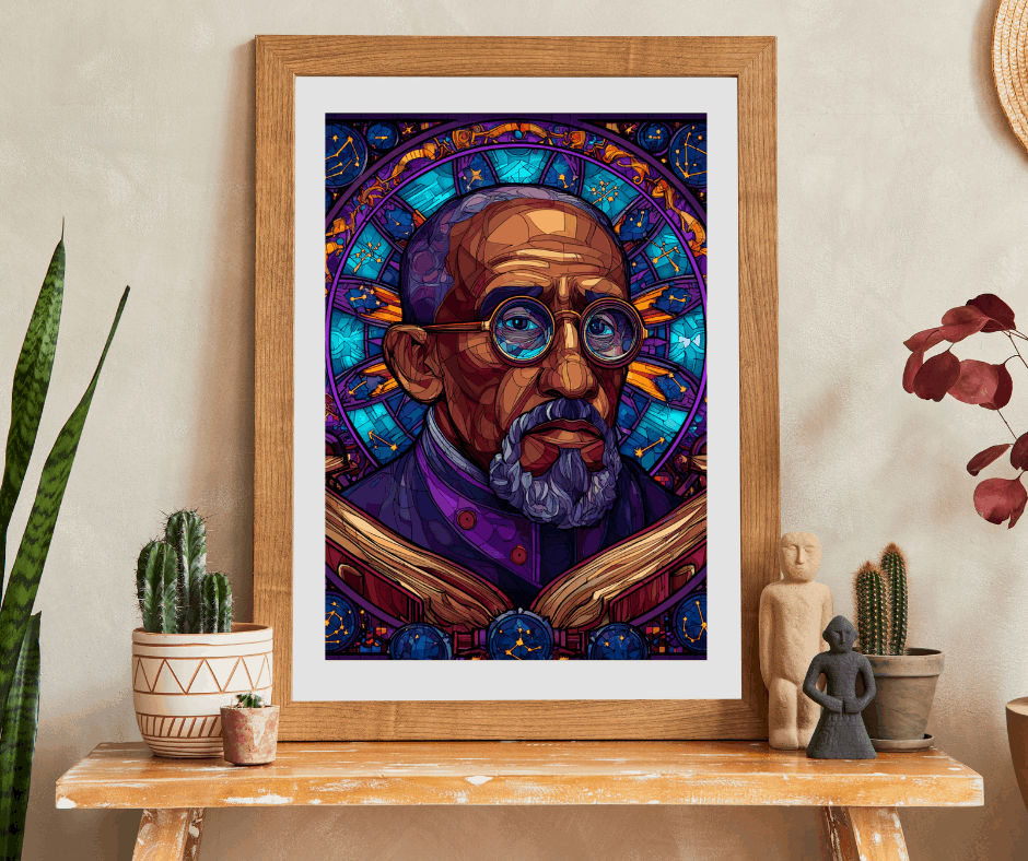 W E B Du Bois Portrait Jigsaw Puzzle - Black Historical Figure, Afrocentric Gift, African American Culture Educational Puzzle The Puzzle Chest