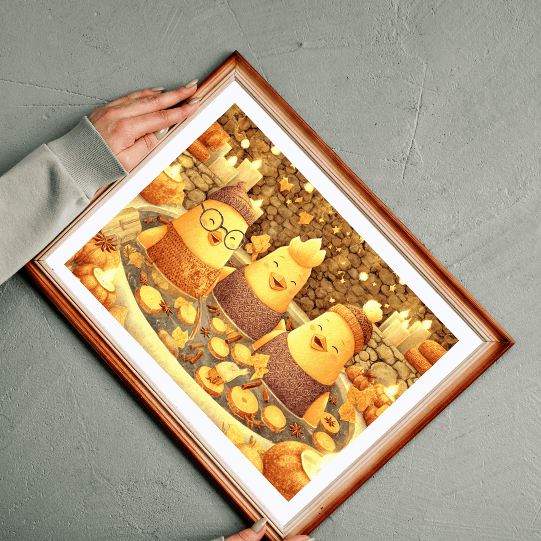 Pumpkin Spice Spa Chickens Puzzle – Cozy Fall Fairy-Tale Jigsaw, Autumn Fun Family Game, Cute Chick Characters Puzzle The Puzzle Chest