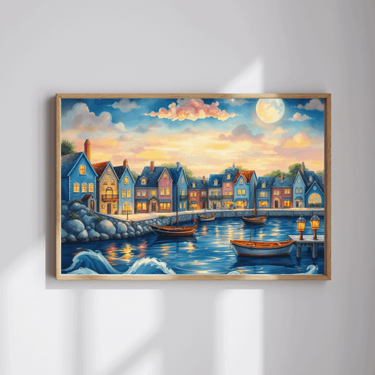 Lakeside Town Jigsaw Puzzle | Scenic City Puzzle for Adults, Family Fun Game, Perfect Gift Idea Puzzle The Puzzle Chest