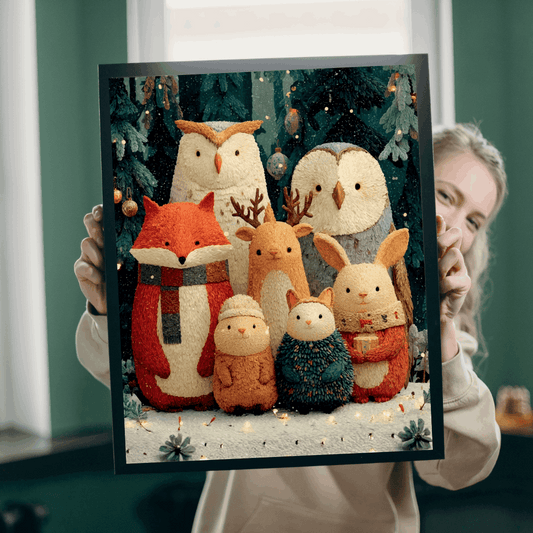 Cozy Animal Friends Jigsaw Puzzle for Family Fun, Holiday Gift, Winter Decor, Home Entertainment, Brain Teaser Puzzle The Puzzle Chest