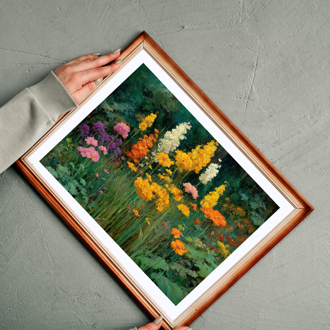 Rustic Wildflower Jigsaw Puzzle - Peaceful Meadow Floral Garden, Nature Inspired Game for Family Night, Nature Lovers, Gifts, Brain Teaser