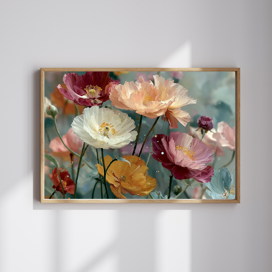 Dreamy Floral Art Jigsaw Puzzle - Whimsical Wildflowers, Botanical Artwork