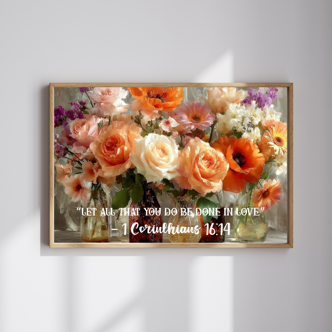 Vessels of Love – Grace in Bloom Jigsaw Puzzle, Floral Inspirational Puzzle Ideal Gift for Mindfulness & Family Fun, Christian Puzzle Lovers Puzzle The Puzzle Chest