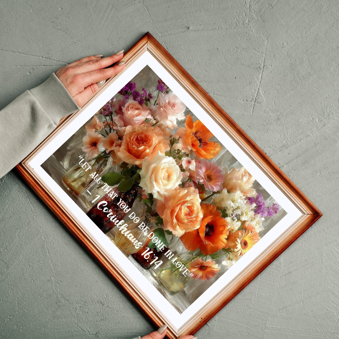 Vessels of Love – Grace in Bloom Jigsaw Puzzle, Floral Inspirational Puzzle Ideal Gift for Mindfulness & Family Fun, Christian Puzzle Lovers Puzzle The Puzzle Chest