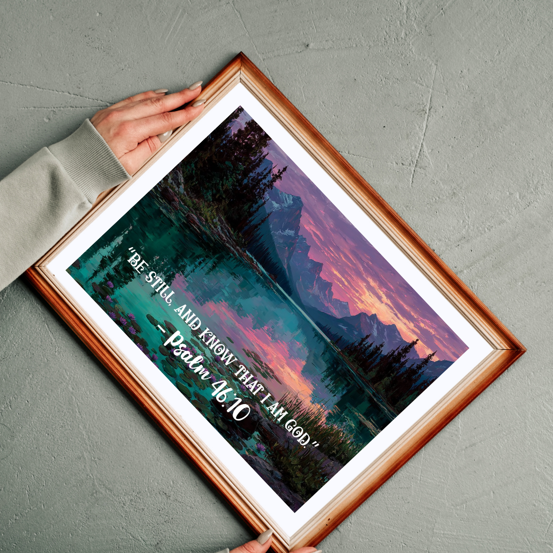 Still Waters – Peaceful Trust Jigsaw Puzzle, Inspirational Game Psalm 46:10 Quote, Spiritual Gift, Mindfulness Challenge Puzzle The Puzzle Chest