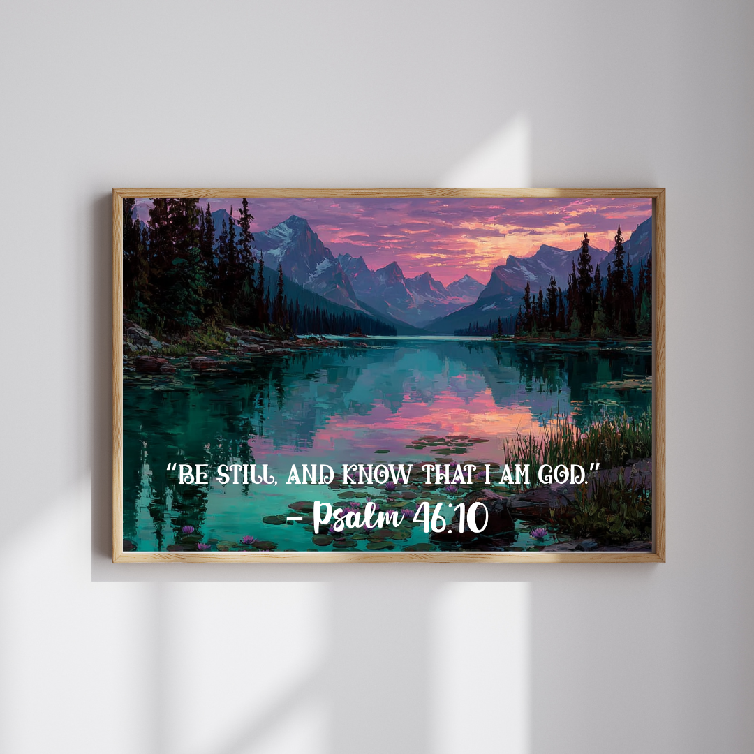 Still Waters – Peaceful Trust Jigsaw Puzzle, Inspirational Game Psalm 46:10 Quote, Spiritual Gift, Mindfulness Challenge Puzzle The Puzzle Chest