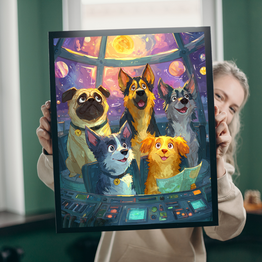 Cosmic Canine Puzzle for Dog Lovers - Space Adventure Animal Jigsaw Puzzle for Adults, Teens and Seniors Puzzle The Puzzle Chest