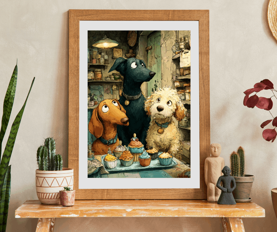 Whimsical Pet Puzzle - Cute Dog Friends, Baking Animal Themed Game for Family Night, Gift for Animal Lover, Indoor Activity Puzzle The Puzzle Chest