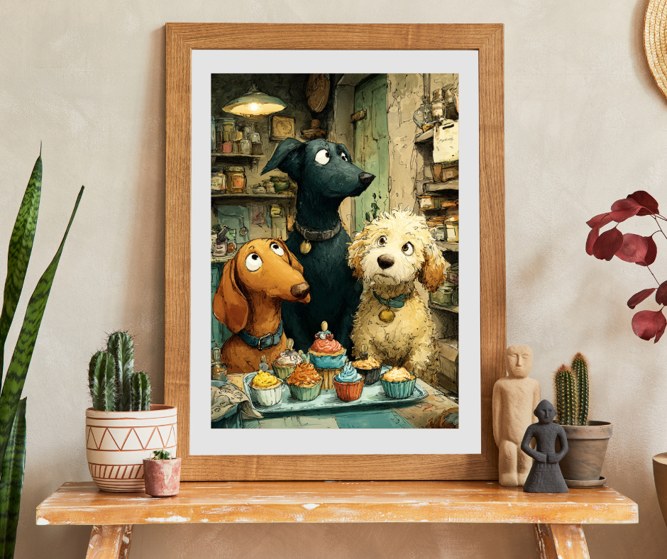 Whimsical Pet Puzzle - Cute Dog Friends, Baking Animal Themed Game for Family Night, Gift for Animal Lover, Indoor Activity Puzzle The Puzzle Chest