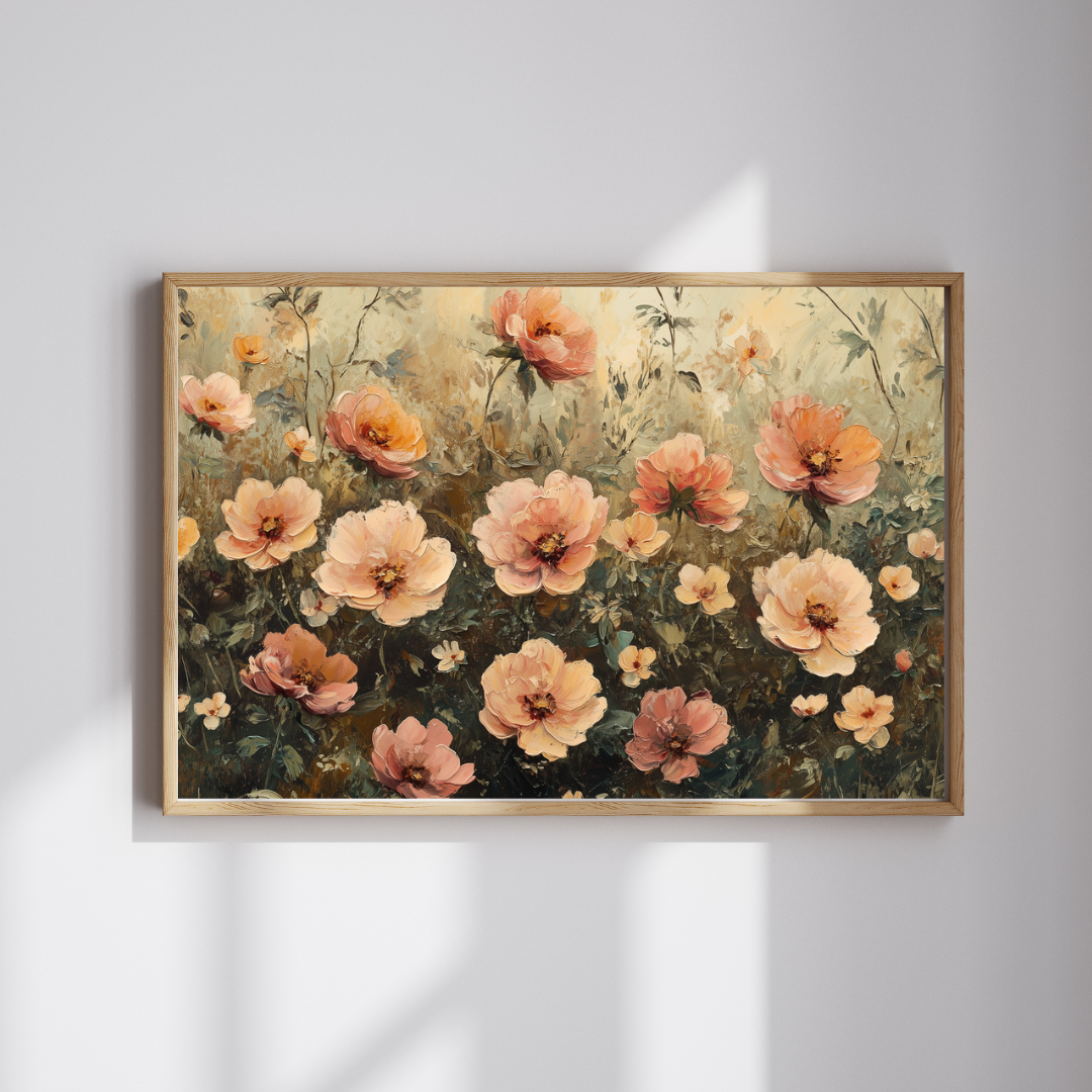 Vintage Floral Jigsaw Puzzle — Romantic Garden Puzzle
