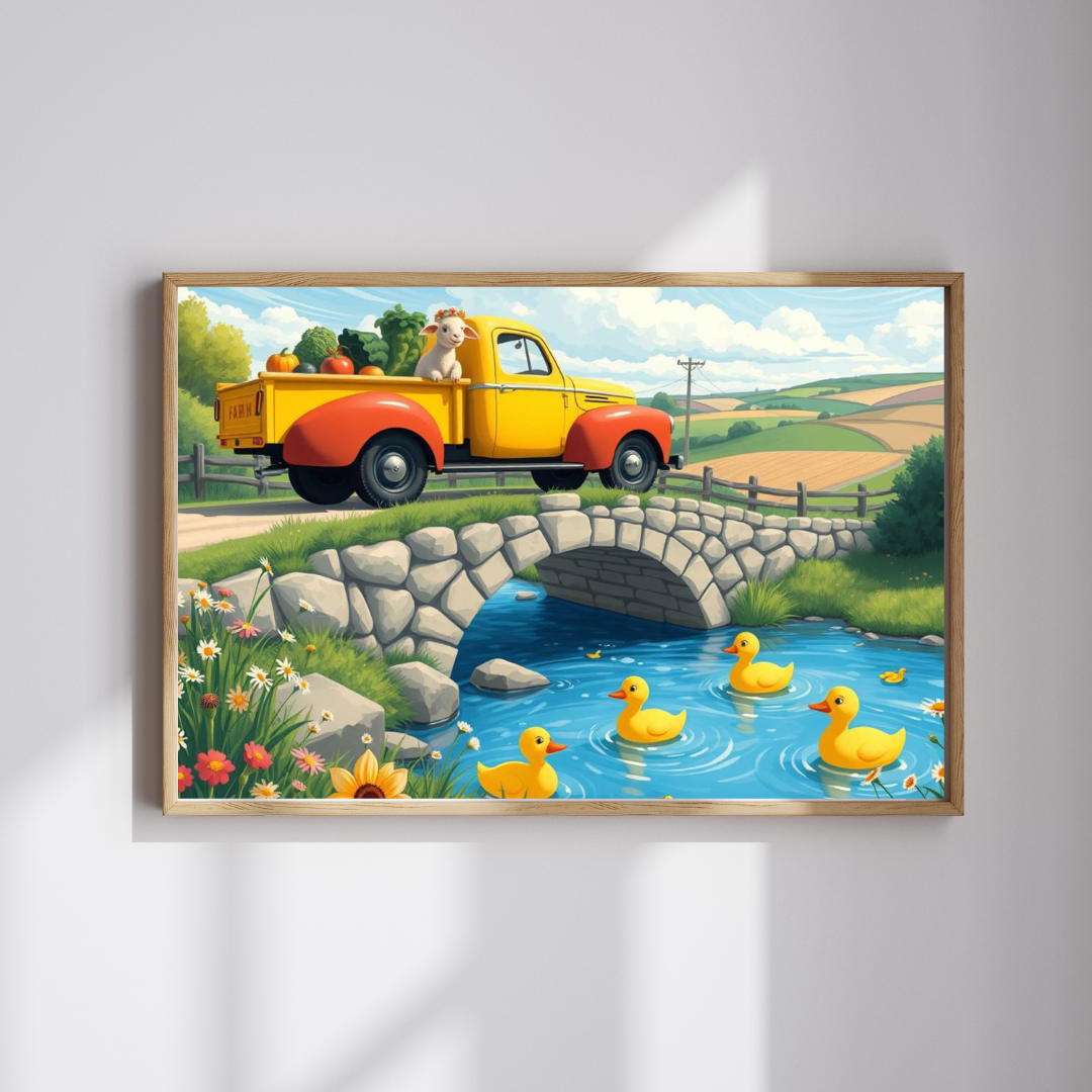 Vintage Farm Truck Duck Pond Jigsaw Puzzle — 110–1014 Piece Puzzle for Families & Kids Puzzle The Puzzle Chest