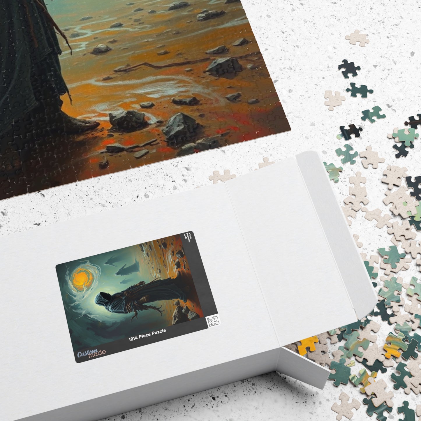 Mystical Dark Fantasy Puzzle - Tormented Figure in Barren Wasteland Gothic Art, Solo Fun or Family Game Night, Ideal Gift for Puzzle Lovers Puzzle The Puzzle Chest