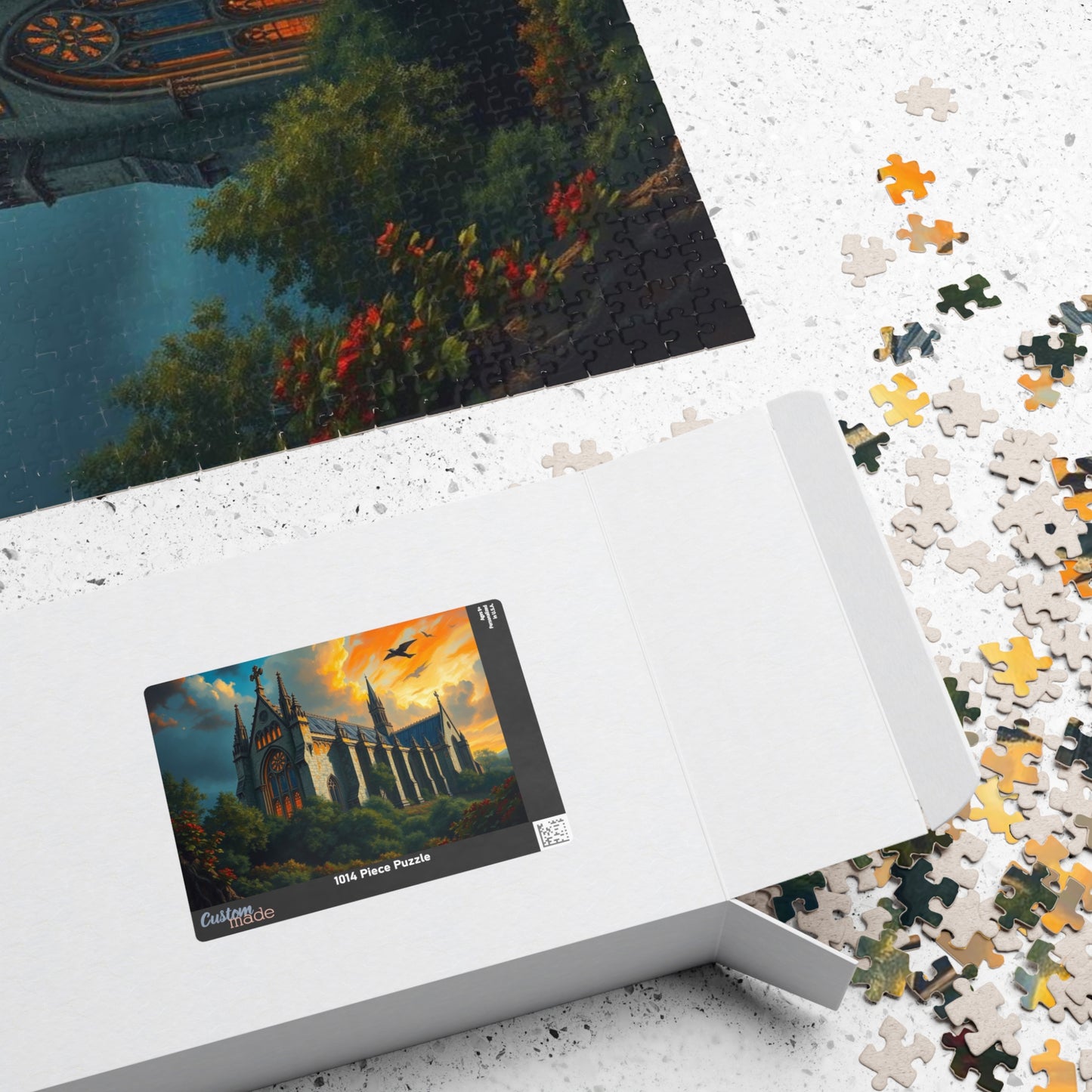Abbey in the Wildwood Jigsaw Puzzle - Gothic Puzzle Landscape, 1000-Piece Puzzle Art for Solo Fun, Gift for Puzzle Lovers, Indoor Activity Puzzle The Puzzle Chest