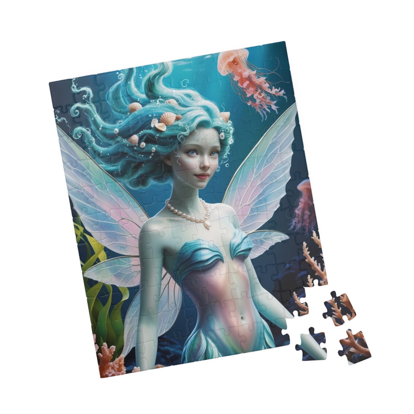 Underwater Serenity Puzzle Mermaid Jigsaw Game for Adults, Gift for Fantasy Sea Lovers, Family Game Night, 110-1014 Piece Mindful Activity Puzzle The Puzzle Chest