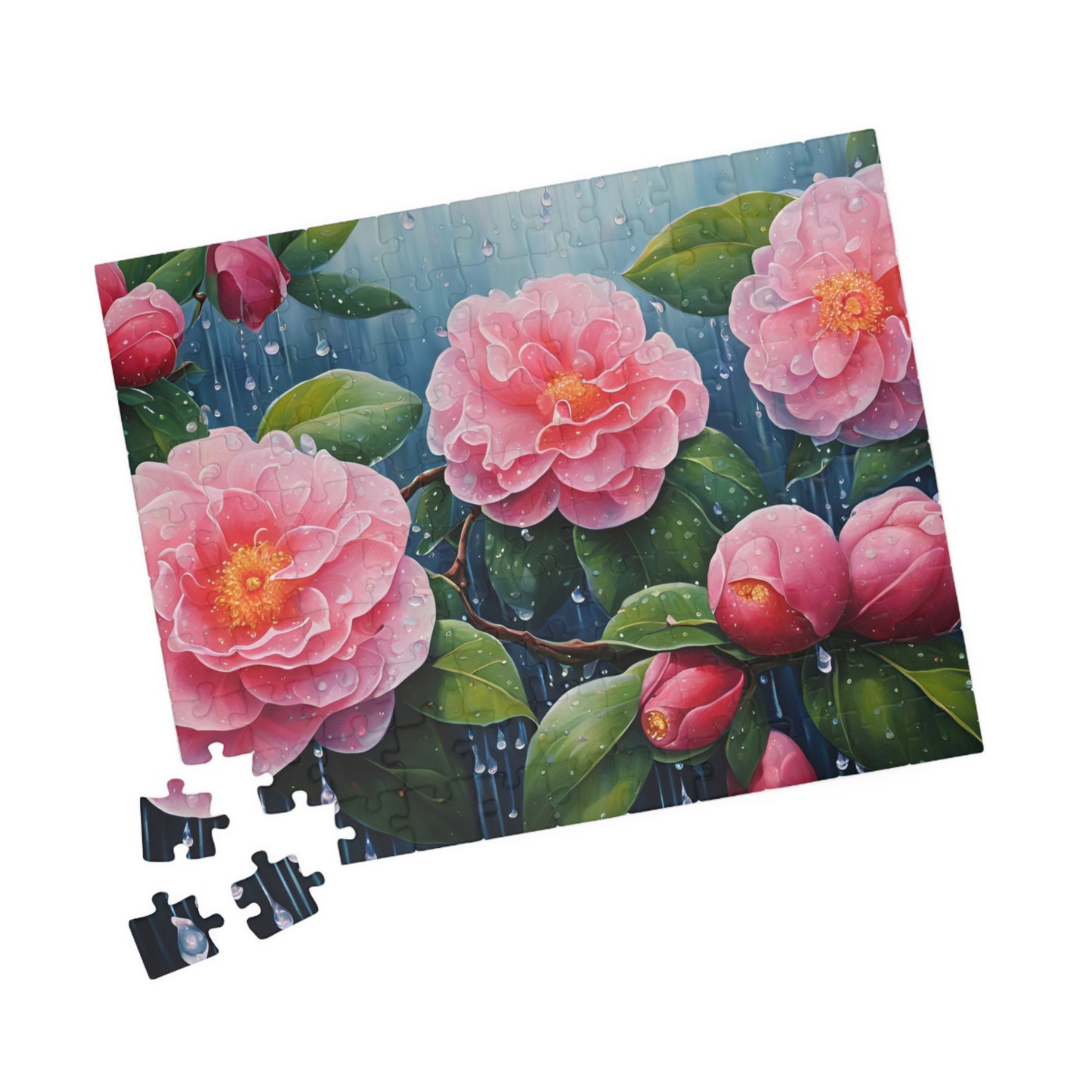 Peonies Jigsaw Puzzle, Floral Art Puzzle Lover Gift, Relaxing Hobby, Mindfulness Activity, Flower Lover Keepsake, Rainy Day Indoor Game Puzzle The Puzzle Chest