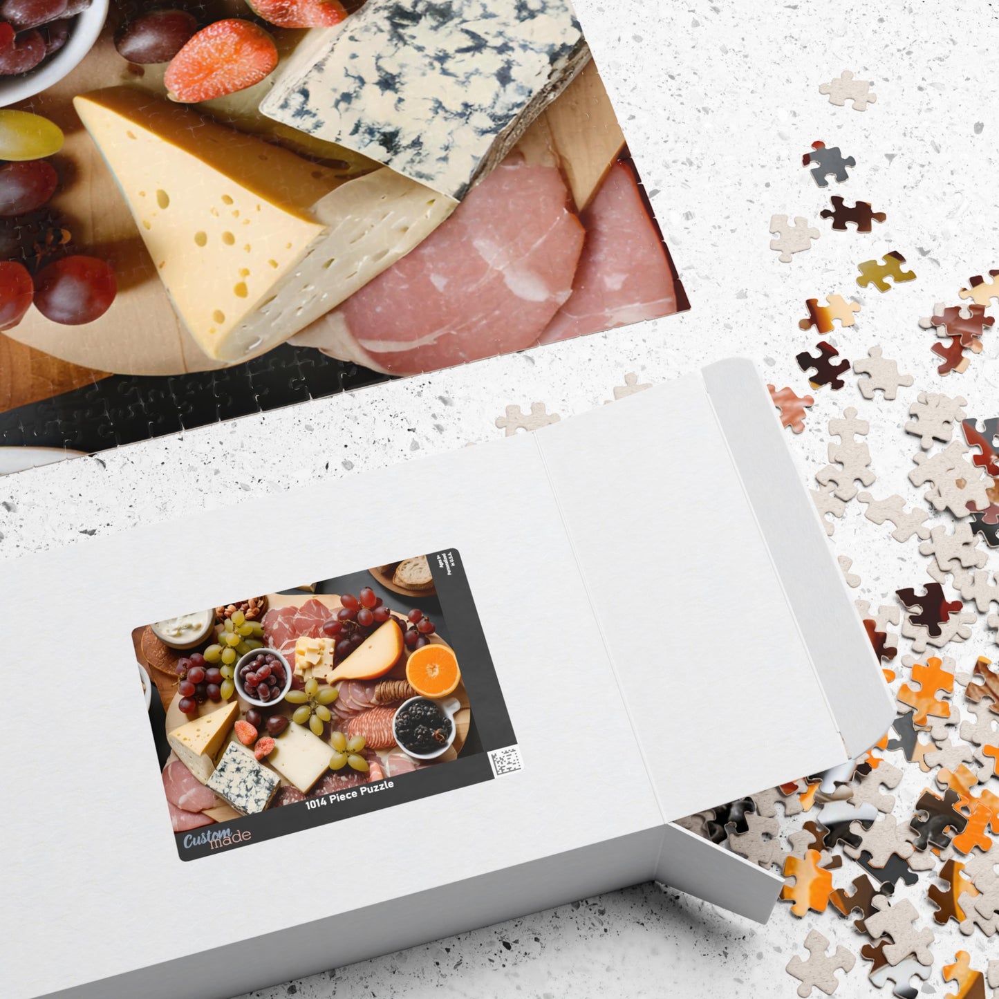 Gourmet Cheese and Charcuterie Puzzle, Fun Family Activity, Puzzle Gift for Food Lovers, Perfect for Game Night, Evening Gatherings, 110-1014 Puzzle The Puzzle Chest