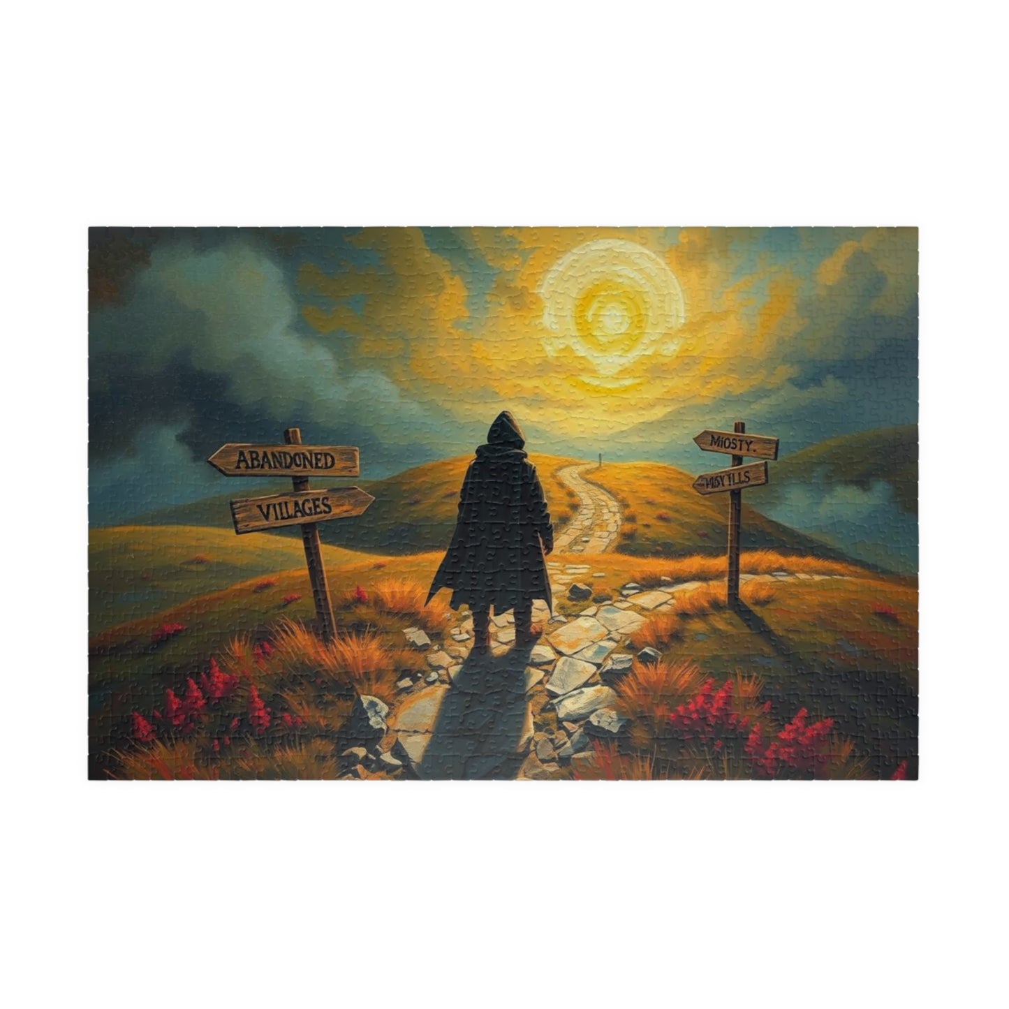 Crossroads of the Forsaken Jigsaw Puzzle, Gothic Puzzle, Mystical Journey Puzzle, Perfect for Game Night, Solo Fun, Gifts, and Home Decor 1014 pcs (Horizontal) Puzzle The Puzzle Chest