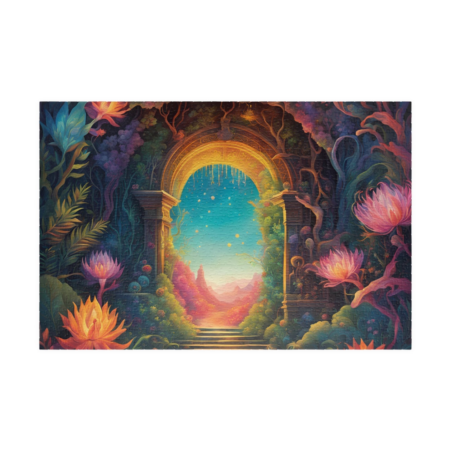 Fantasy Landscape Jigsaw Puzzle, Another World Portal 252 520 1014-Piece, Meditation Activity Stress Relief Game, Puzzle Lover Enthusiast 1014 pcs (Horizontal) Puzzle The Puzzle Chest