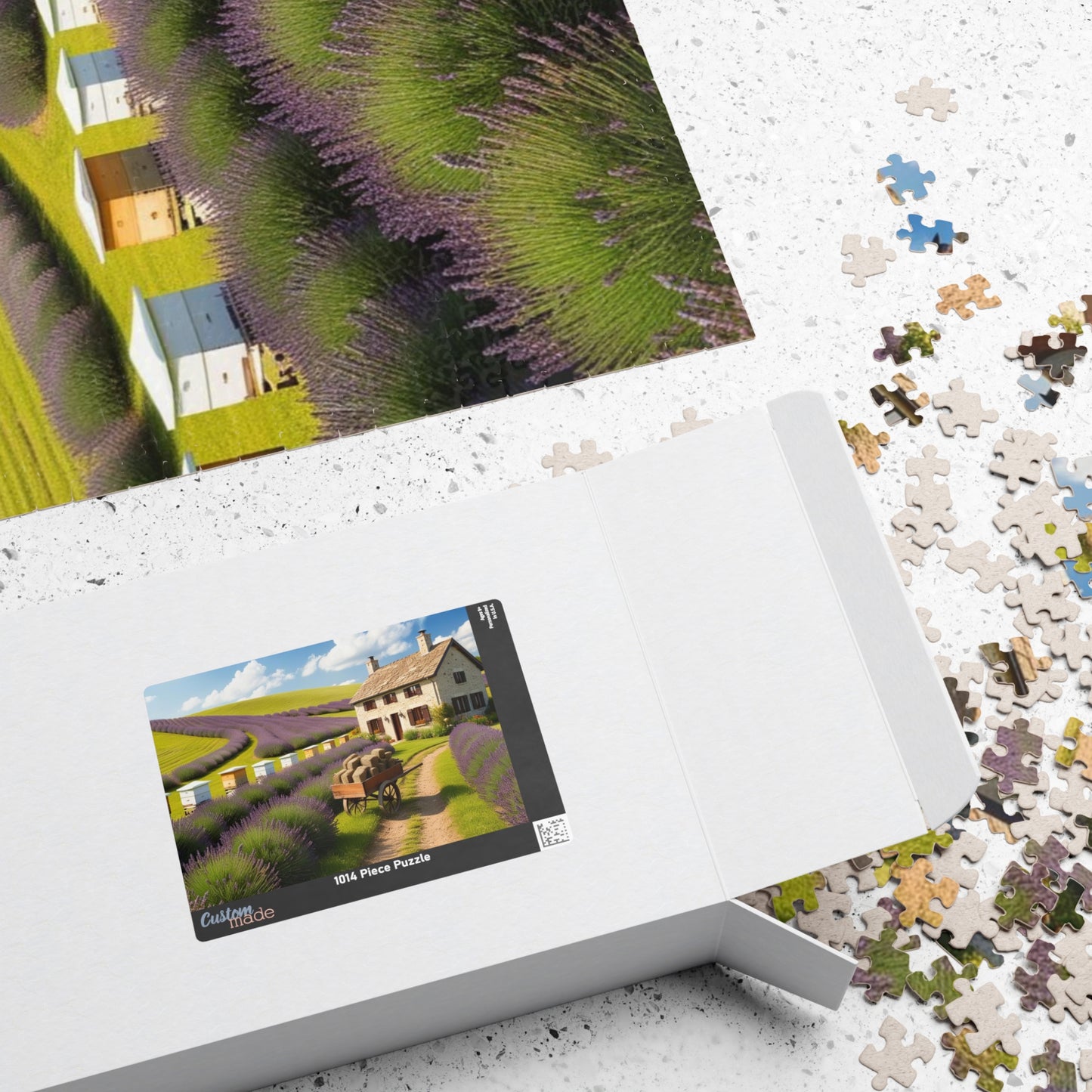 Lavender Farm Landscape Puzzle, Serenity in Each Piece, Perfect for Family Game Night or Solo Fun, Nature Lover Gift, Relaxing Activity Puzzle The Puzzle Chest