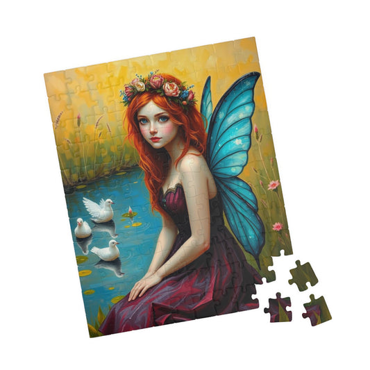 Reflective Spring Pond Fairy Jigsaw Puzzle 110-1014 Pieces, Ideal for Family Activity, Holiday Birthday Gift for Puzzle Lover, Brain Teaser Puzzle The Puzzle Chest