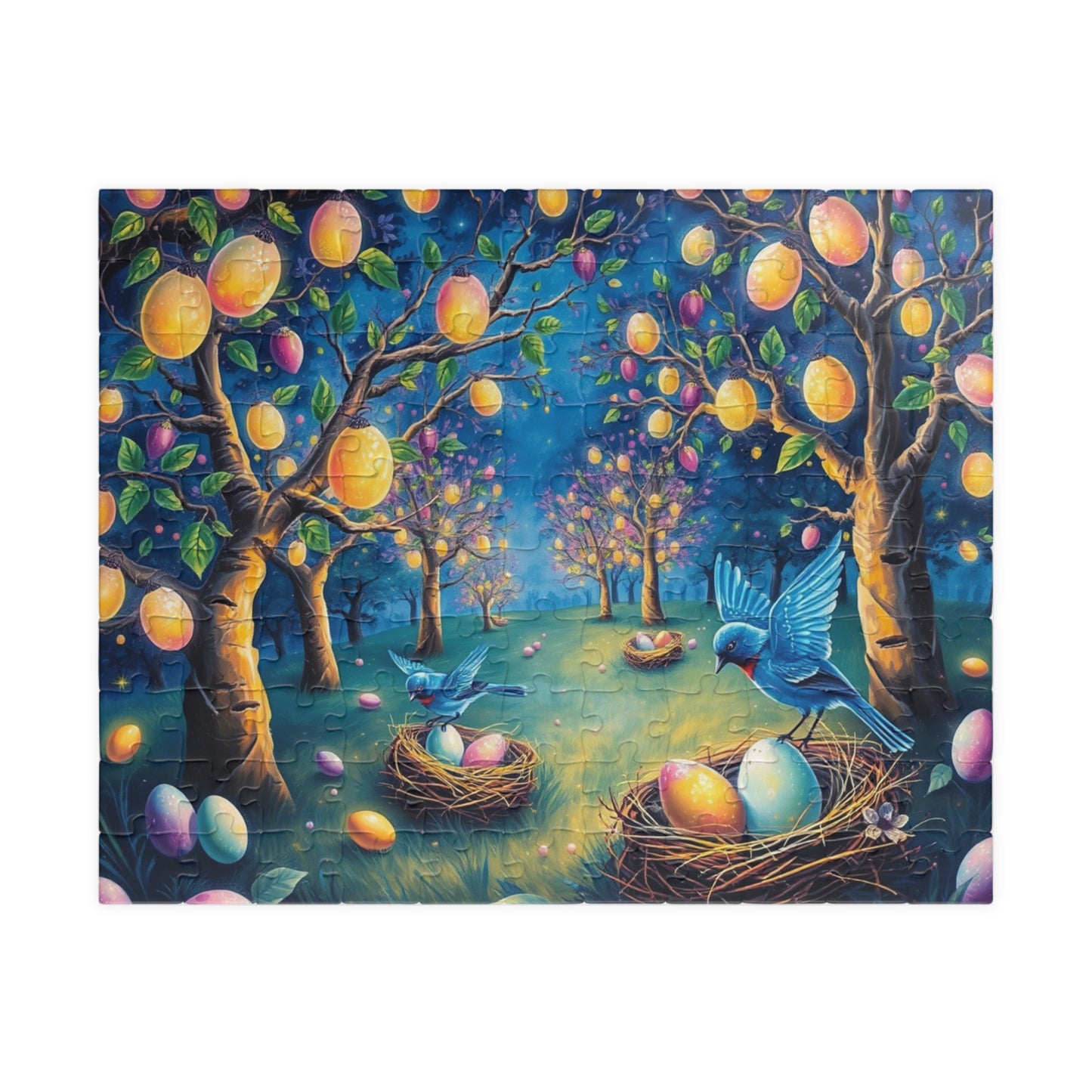 Springtime Nesting Birds Puzzle, Easter Theme Jigsaw Game for Adult Puzzle Lovers, Family Activity, Birthday Holiday Gift for Friends 110 pcs (Horizontal) Puzzle The Puzzle Chest