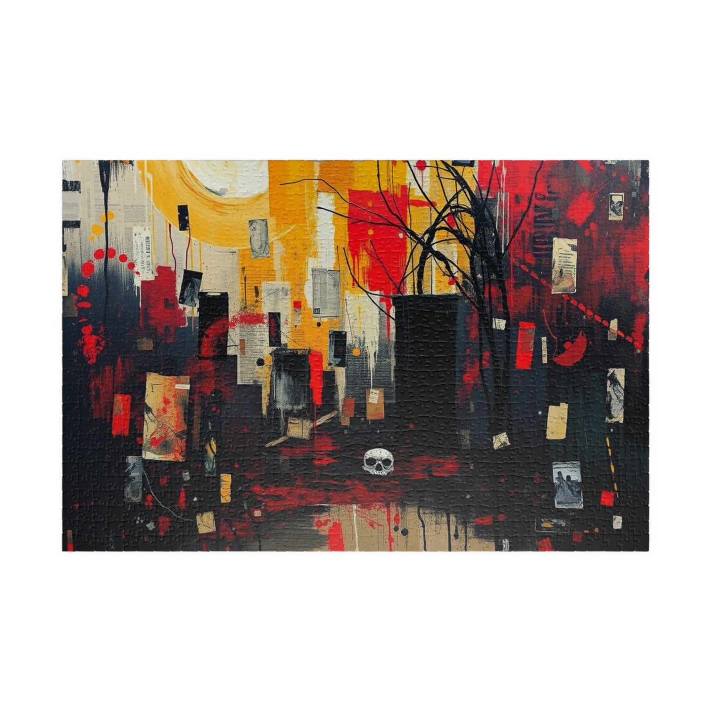 Artistic Abstract Jigsaw Puzzle, Unique Gift for Adult Puzzle Lovers and Art Enthusiasts, Mindfulness Activity, Great for Family Game Night 1014 pcs (Horizontal) Puzzle The Puzzle Chest