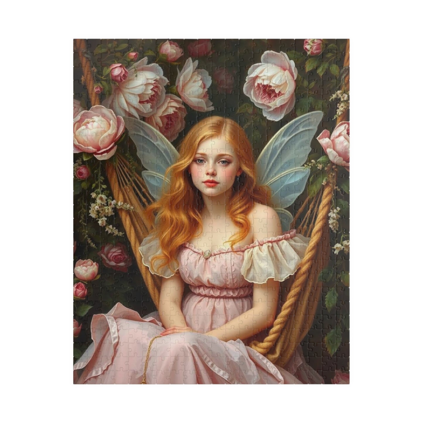 Hammock in Bloom Fairy-Themed Jigsaw Puzzle, Enchanting Artwork Game, Fantasy Gift for Puzzle Lover, Fun Family Solo Activity, Brain Teaser 520 pcs (Vertical) Puzzle The Puzzle Chest