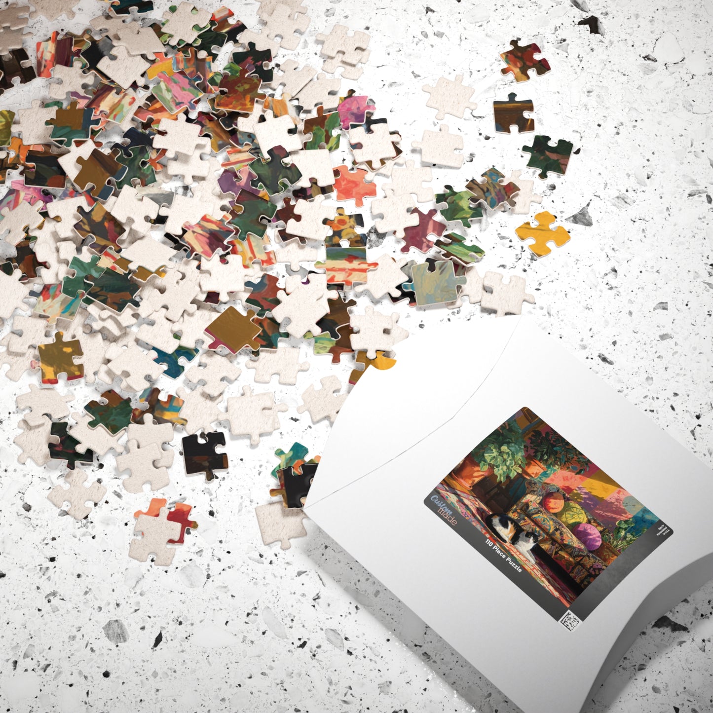 Cat in the Sunny Room – Warm Fauvist Cat Jigsaw Puzzle, Animal Theme Light-Filled Art Puzzle Puzzle The Puzzle Chest