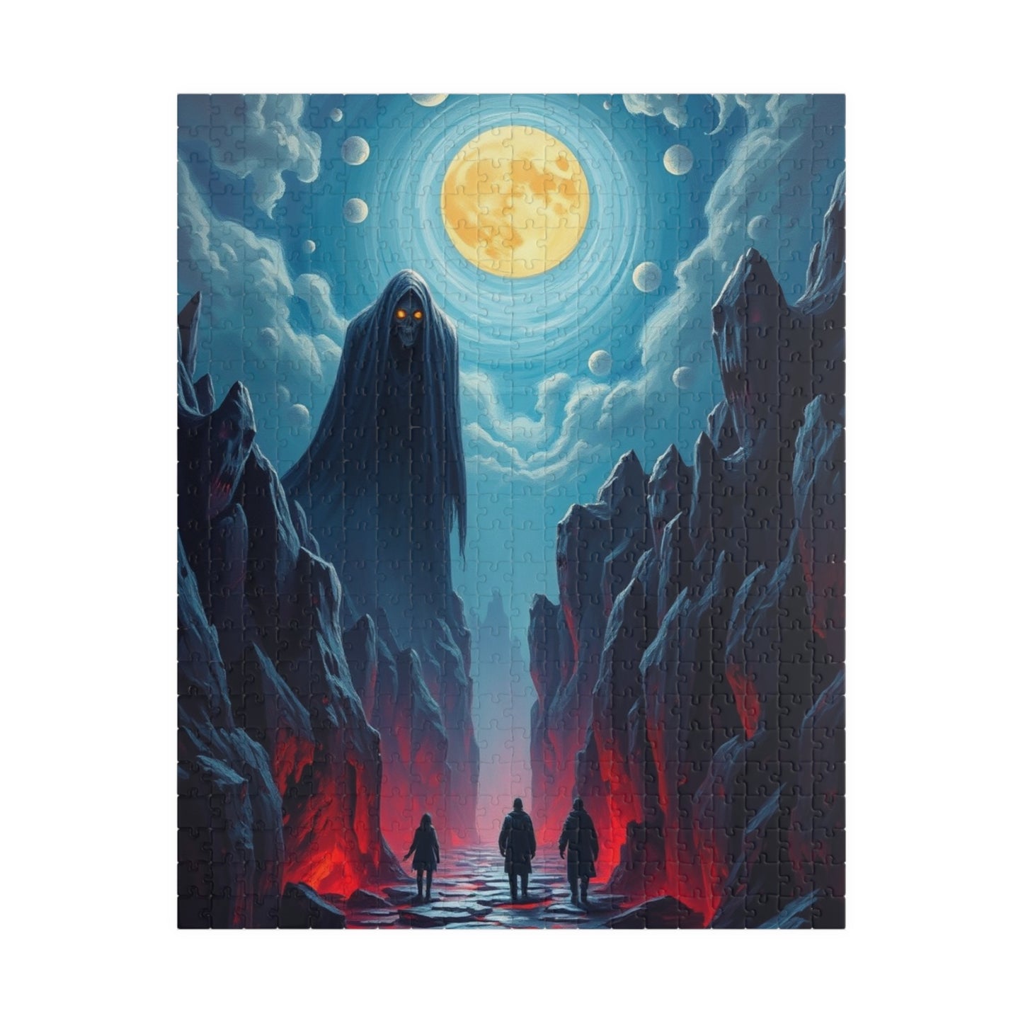 Mystical Moonlight Puzzle, 1014-piece Art Puzzle, Fantasy Scene Game, Unique Gift for Puzzle Lovers, Perfect for Family Nights, Home Decor 520 pcs (Vertical) Puzzle The Puzzle Chest