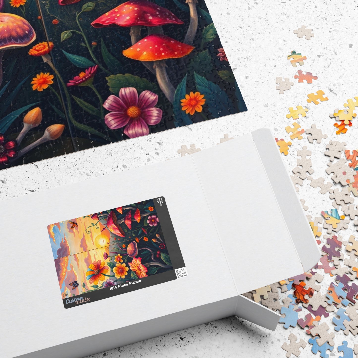 Whimsical Botanical Garden Puzzle, Magical Nature Game for Adults, Dreamy Sunset and Enchanted Floral Scene, Relaxing Gift for Fantasy Lover Puzzle The Puzzle Chest