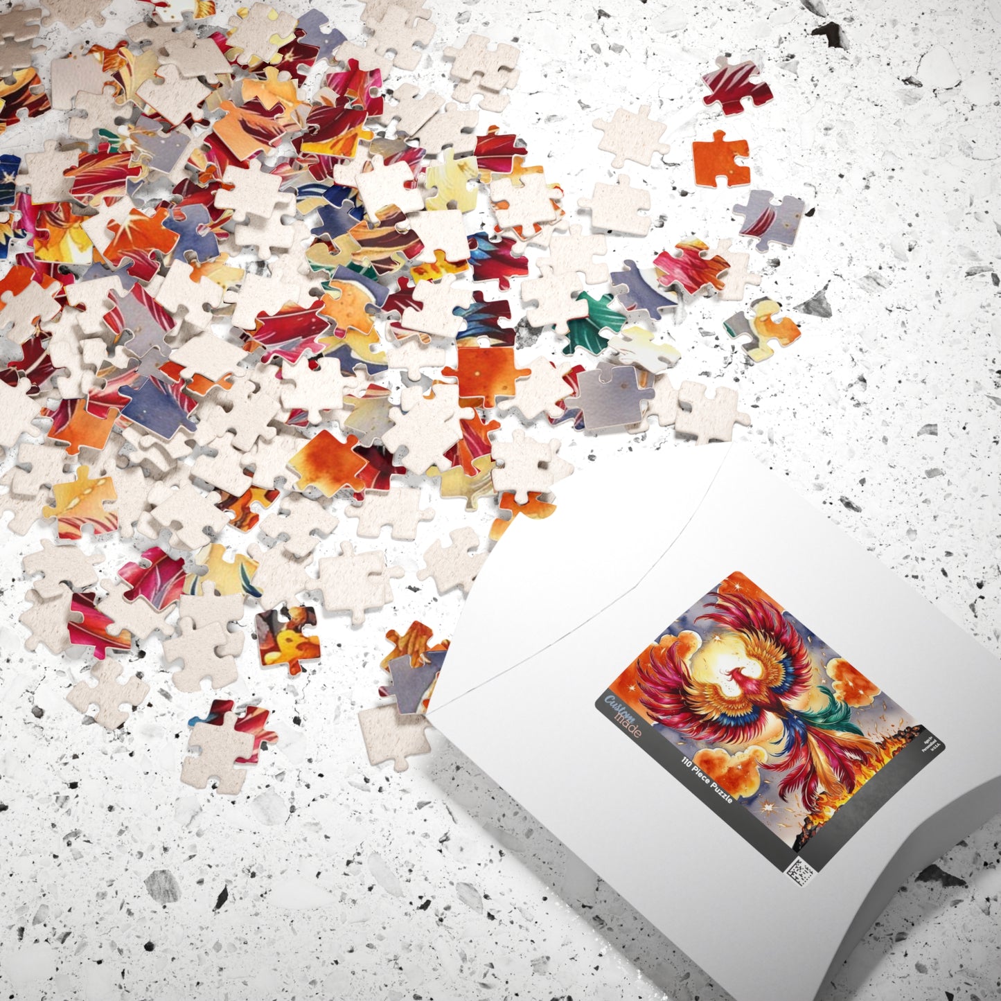 Phoenix Jigsaw Puzzle, Mythical Fire Bird, Folklore Art, Creative Gift for Adults, Birthday, Holiday Fun Puzzle The Puzzle Chest