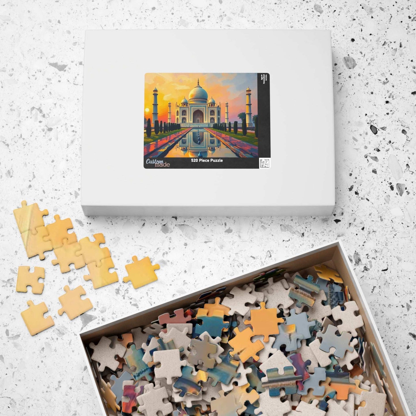 Taj Mahal Puzzle - Inspirational Monument in India, Faith-Based Historical Landmark, Muslim Art Gift Puzzle The Puzzle Chest