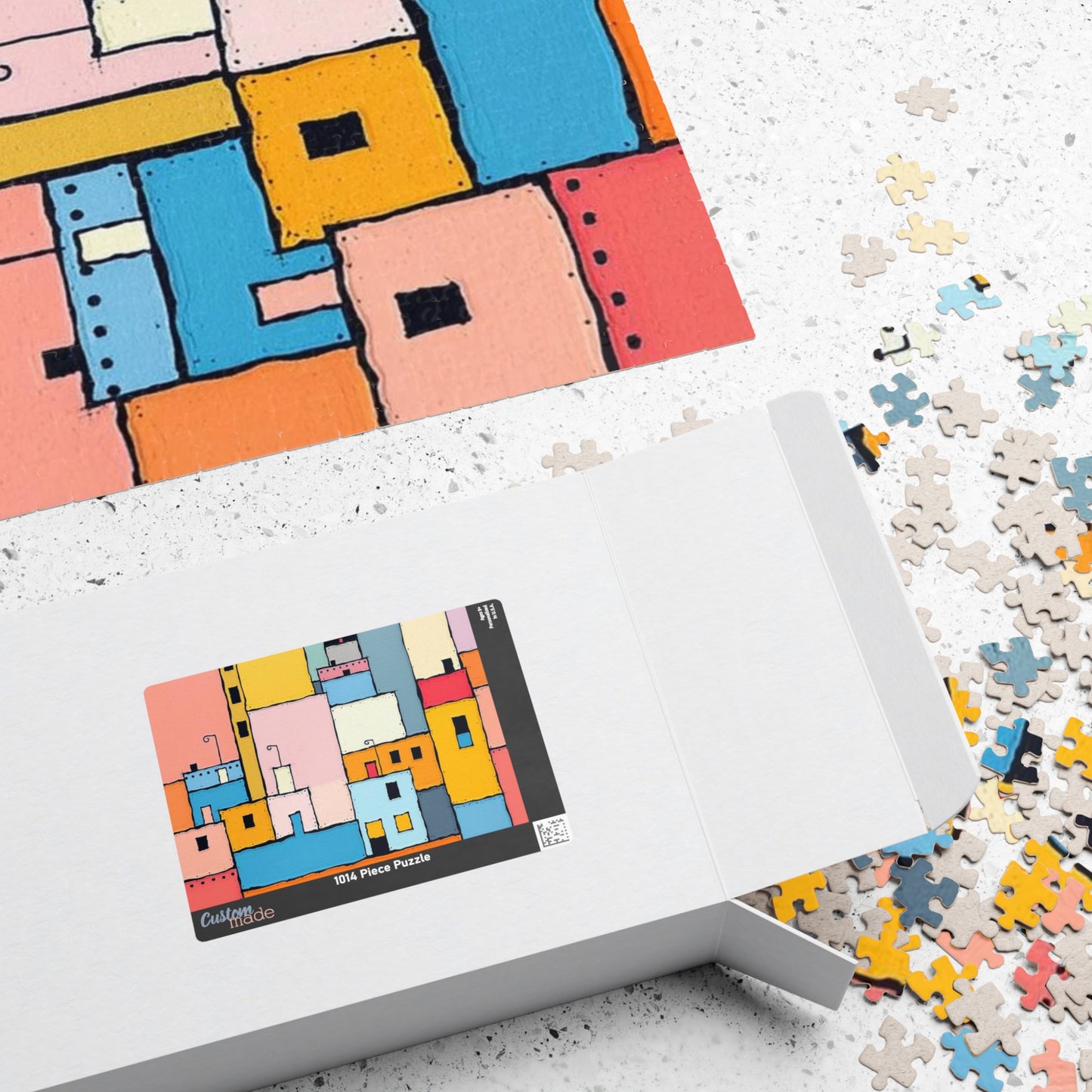 Colorful Abstract Jigsaw Puzzle - Urban Scene | Fun Activity for Family Game Night, Home Entertainment, Gift for Puzzle Lovers, or Holidays Puzzle The Puzzle Chest