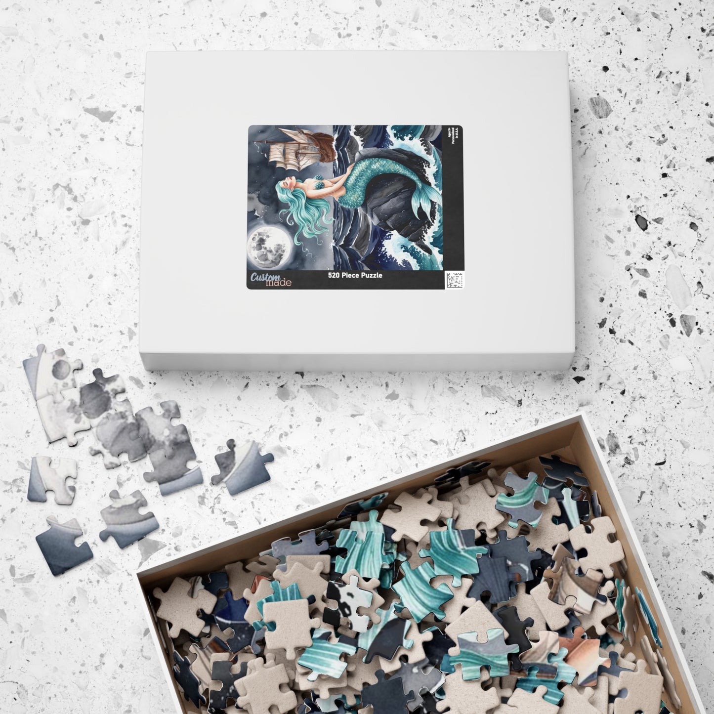Siren Jigsaw Puzzle, Ocean Themed Mythical Creature, Sea Maiden Puzzle, Game for Fun Family Activity, Bonding and Entertainment, Hobby Puzzle The Puzzle Chest