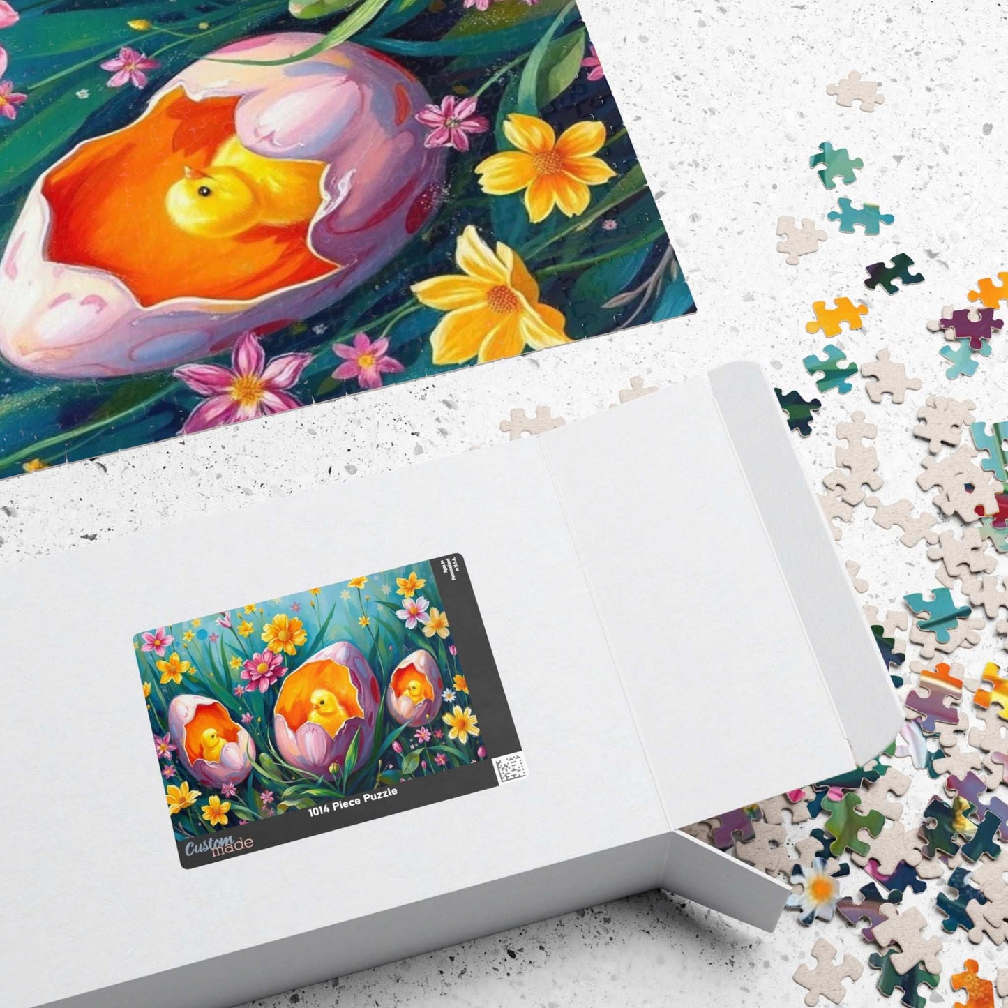 Whimsical Flower Chick Jigsaw Puzzle, Perfect Gift for Easter and Spring, Family Fun Activity, Creative Hobby, Brain Teaser, Bird Lovers Puzzle The Puzzle Chest