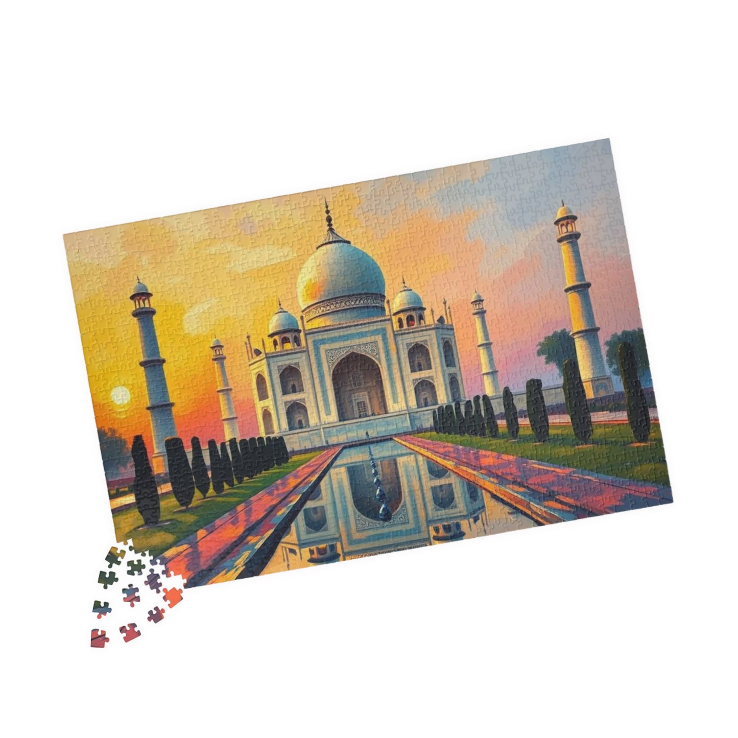 Taj Mahal Puzzle - Religious Monument in India, 100-1000 Piece Puzzle, Faith-Based Historical Puzzle, Landmark Puzzle, Muslim Art Gift Puzzle The Puzzle Chest