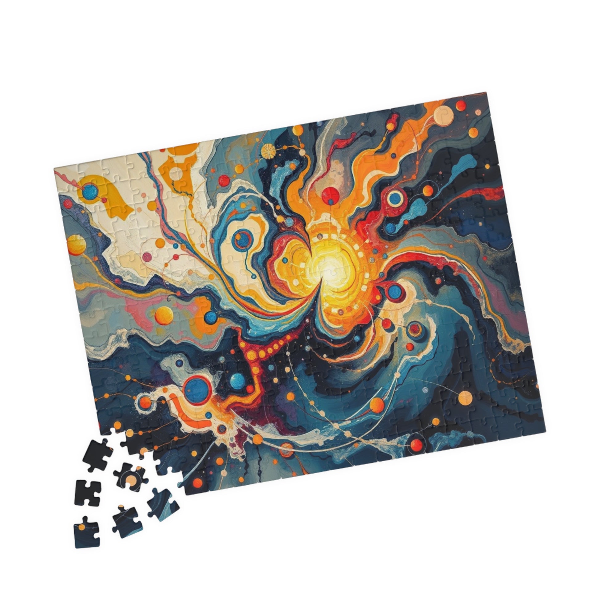 Cosmic Swirl Puzzle - Abstract Art Jigsaw Game for Adults Puzzle The Puzzle Chest