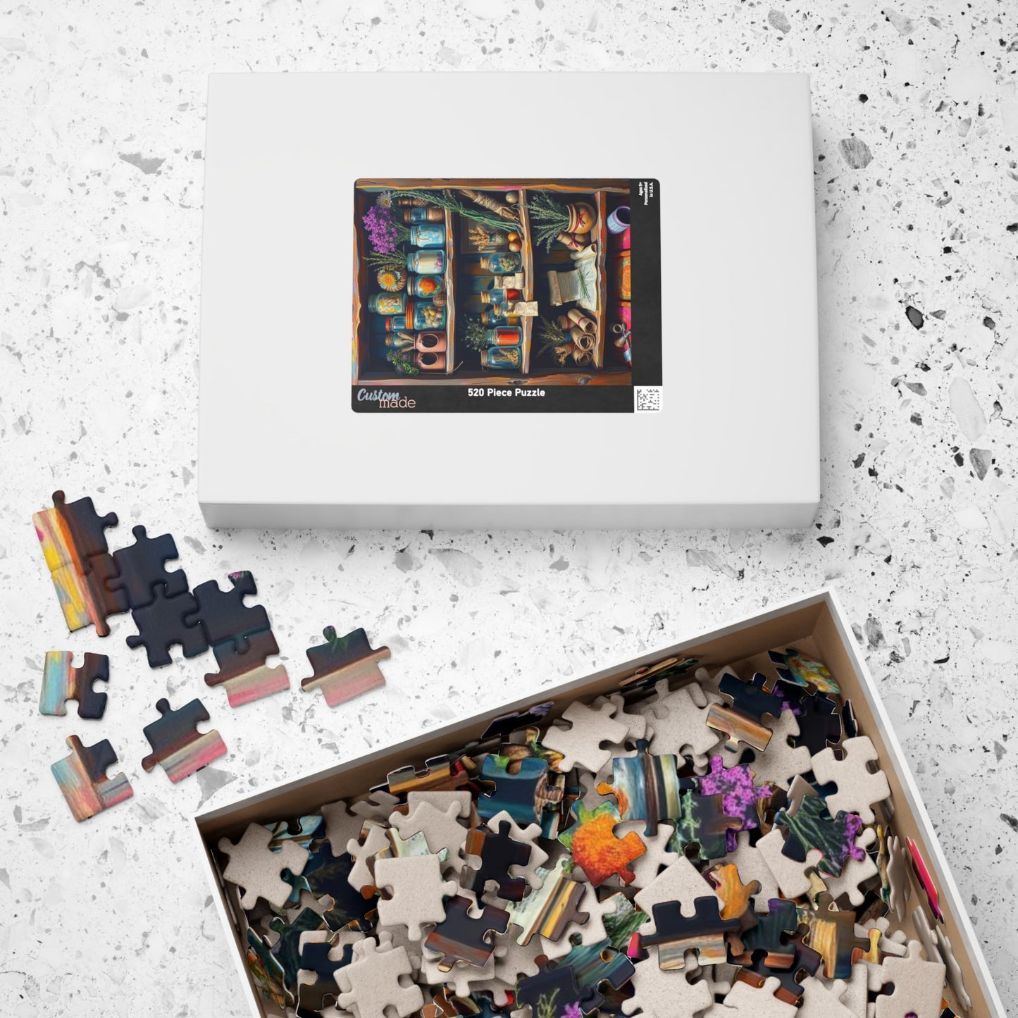 Botanical Garden Shelf Puzzle - Nature Lover's Jigsaw, Folk Art Home Decor, Gift for Adults, Eco-Friendly Cozy Indoor Activity, Brain Teaser Puzzle The Puzzle Chest