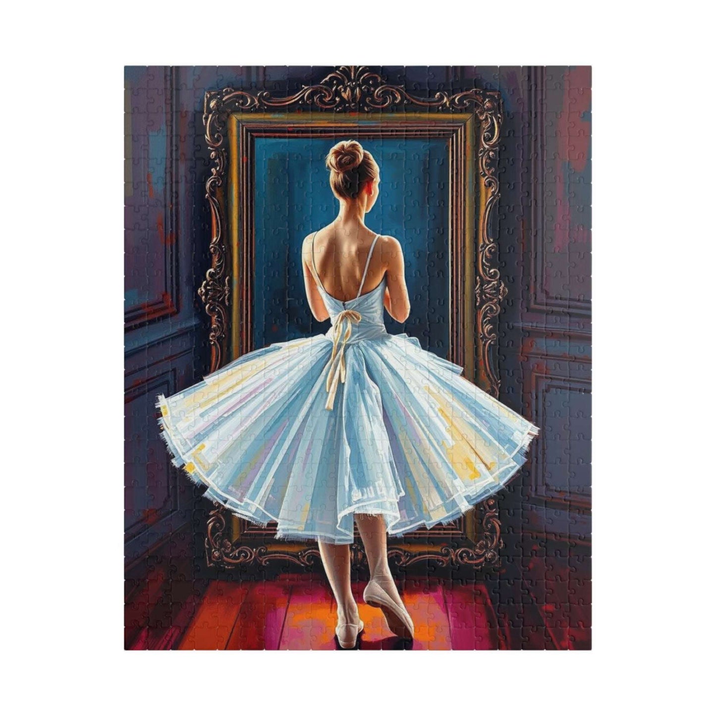 Vintage Ballerina Jigsaw Puzzle, 110, 252, 520, 1014-piece Ballet Artwork, Gift for Friend, Family Activity, Home Entertainment, Mindfulness 520 pcs (Vertical) Puzzle The Puzzle Chest