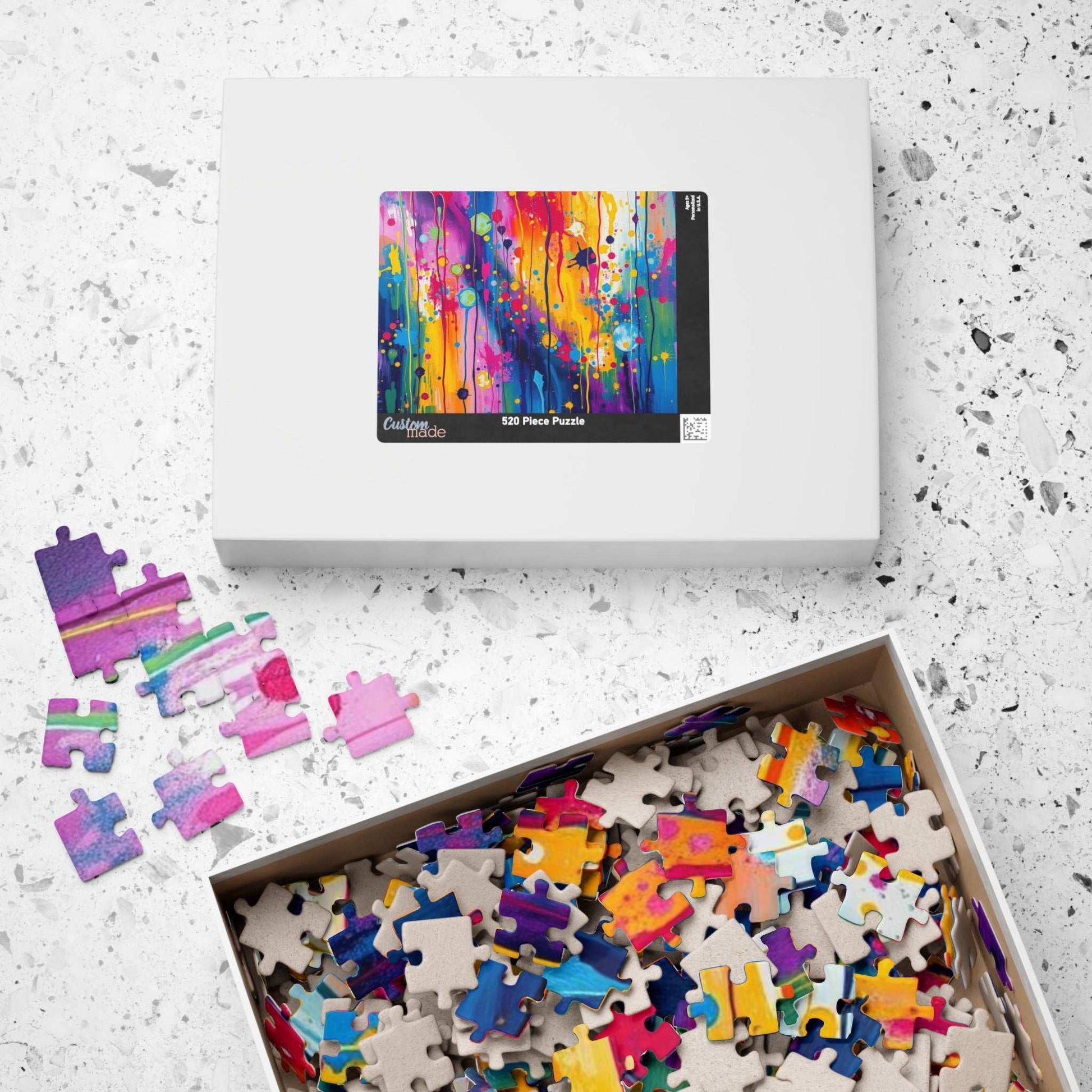 Colorful Abstract Art Jigsaw Puzzle Brain Teaser Puzzle The Puzzle Chest