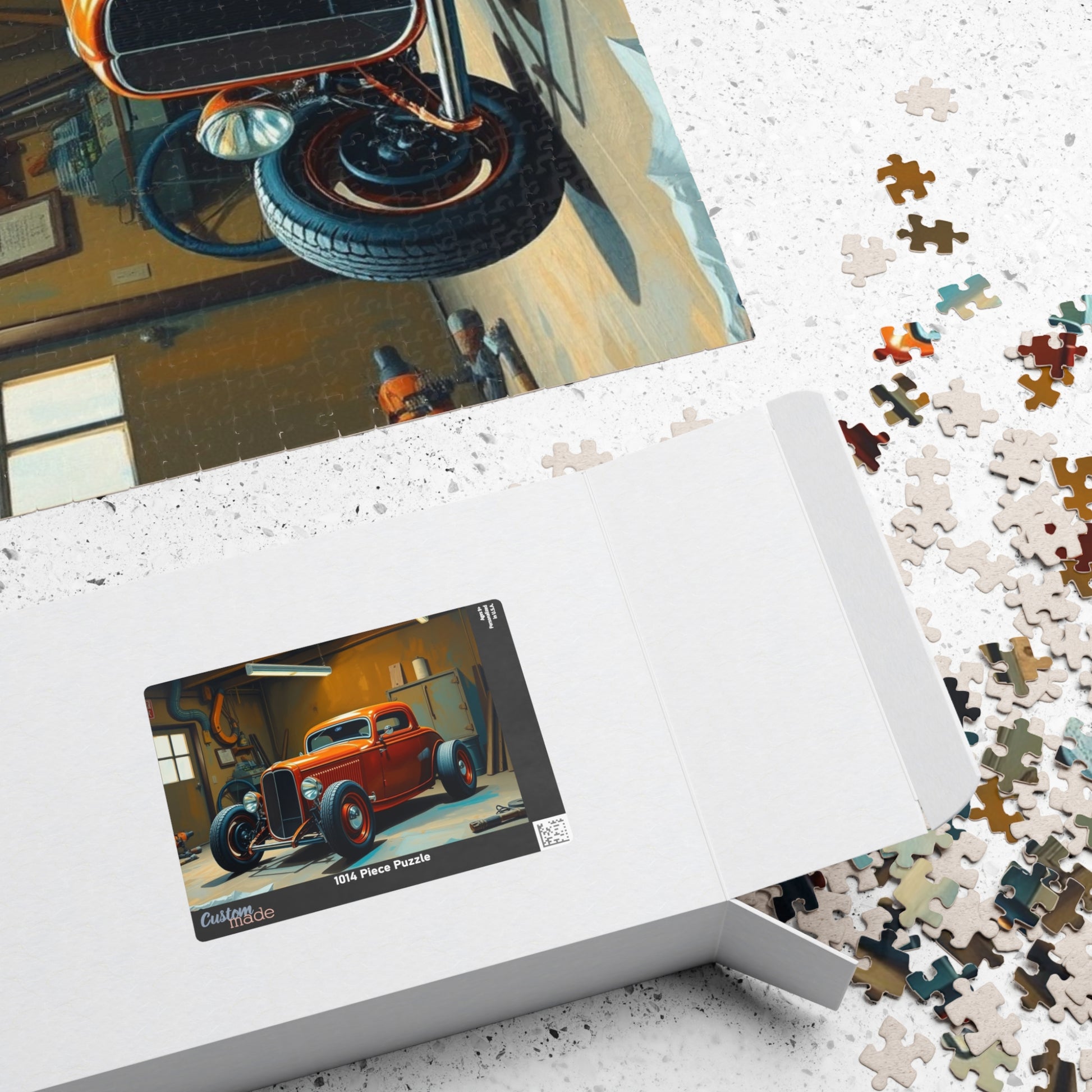 Vintage Car Puzzle - 1932 Deuce Coup, Retro Auto Jigsaw Game, Classic Car Art Puzzle The Puzzle Chest