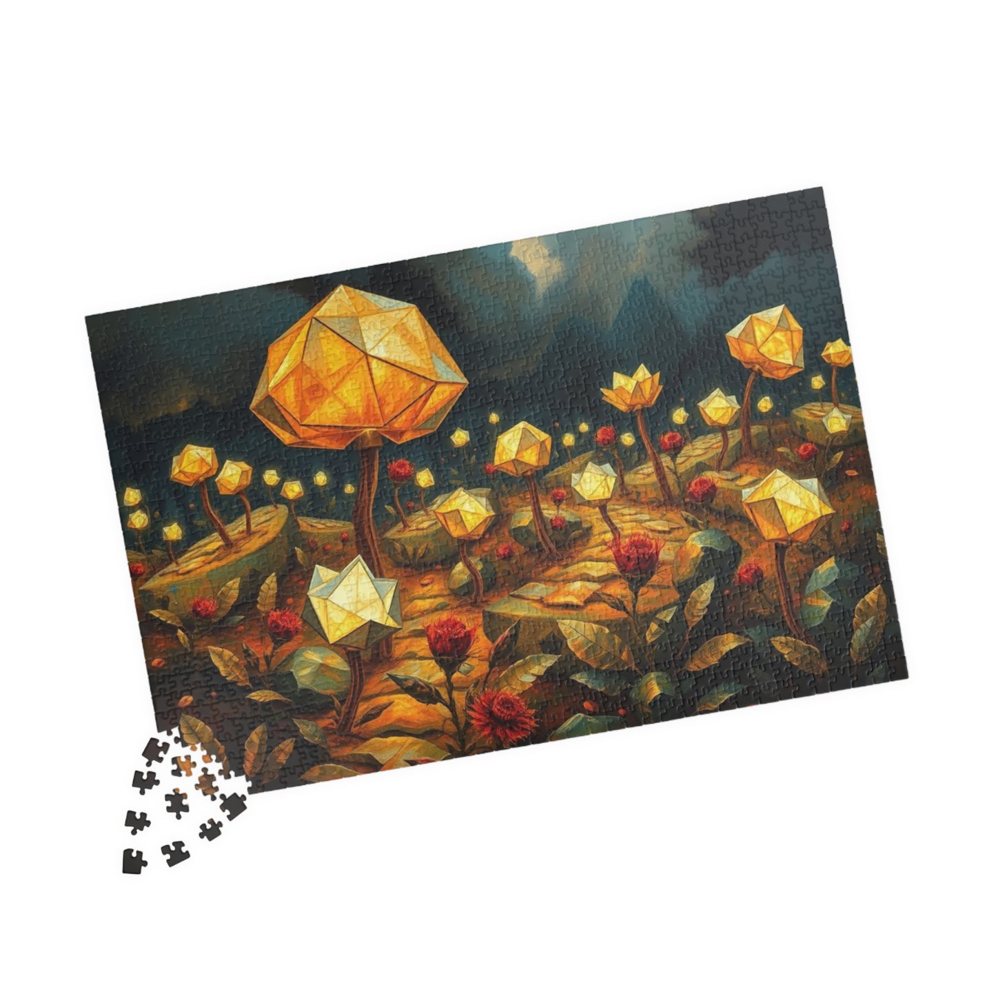 Magical Floral Jigsaw Puzzle - 110, 252, 520, 1014-piece, Perfect for Family Game Night, Gift for Art Lover, Fun Home Entertainment, Mindful Puzzle The Puzzle Chest