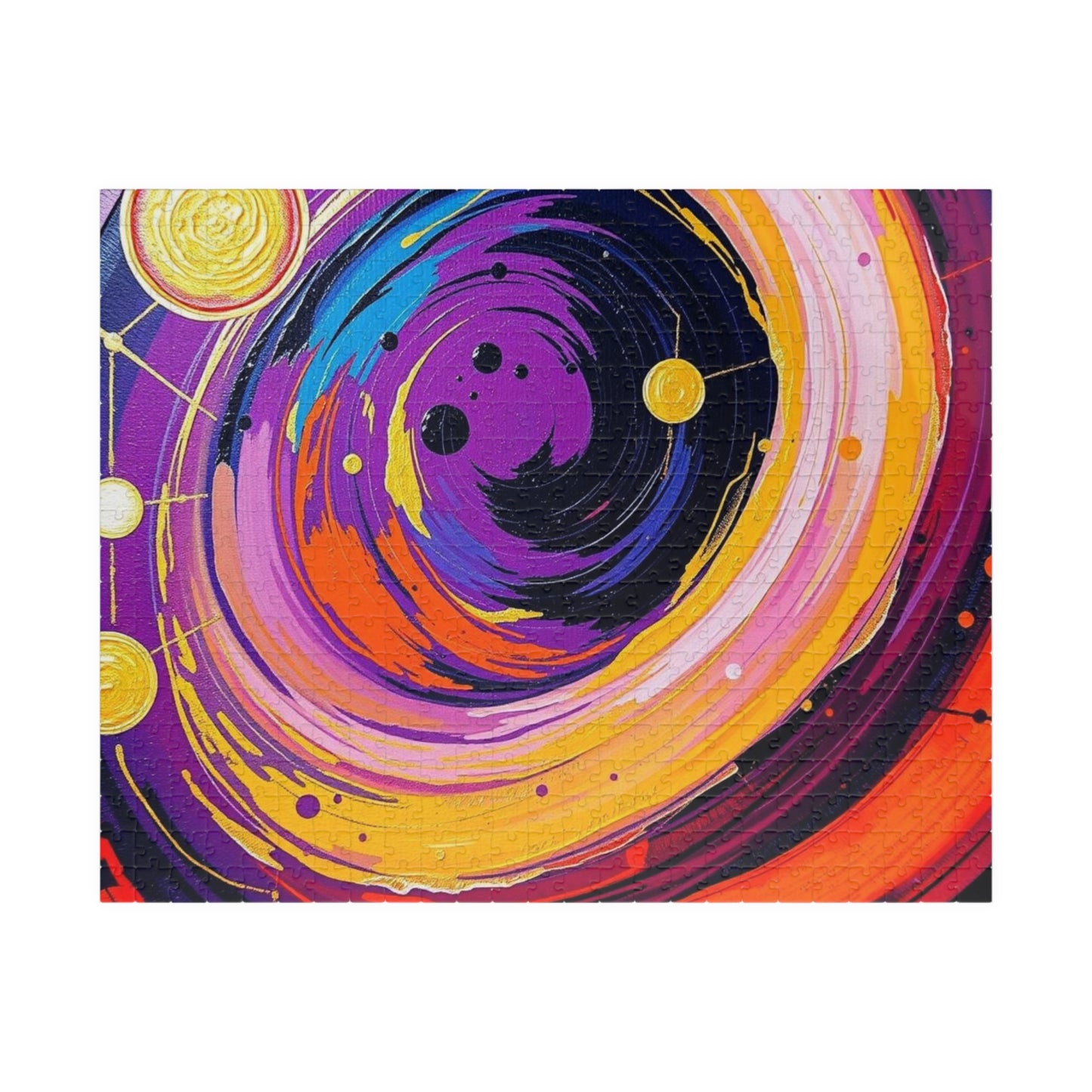 Cosmic Swirl Abstract Puzzle, Space Art Jigsaw Game, Celestial Puzzle, Gift for Astronomy Lover, Family Game Night, Home Decor, Brain Teaser 520 pcs (Horizontal) Puzzle The Puzzle Chest